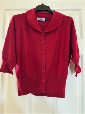 Banned Retro Red Short Sleeve Sweater